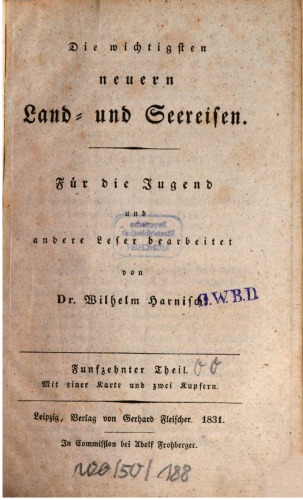 Die wichtigsten neuern Land- und Seereisen