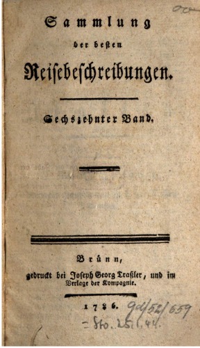 Sammlung der besten Reisebeschreibungen