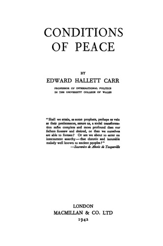 Conditions of peace