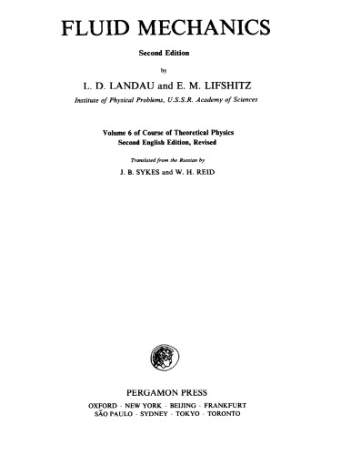 Fisica Teorica [Vol 06] (Meccanica dei fluidi)