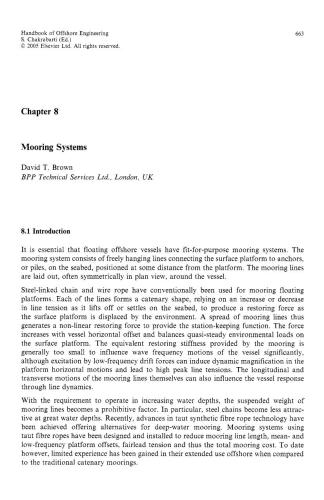 Handbook of offshore engineering