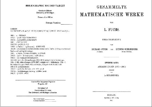Gesammelte mathematische Werke