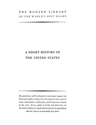 A short history of the United States