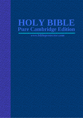The Holy Bible King James Version Pure Cambridge Edition