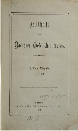 Zeitschrift des Aachener Geschichtsvereins