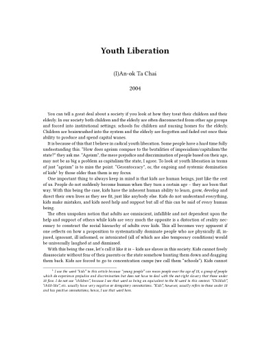 Youth Liberation