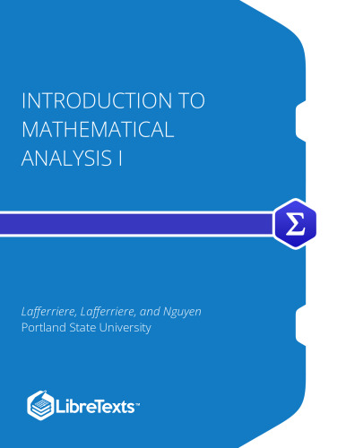 Introduction to Mathematical Analysis I