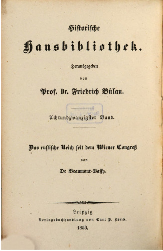Das Russische Reich seit dem Wiener Kongress