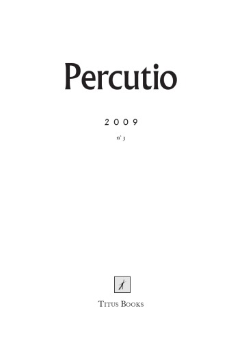 Percutio 2009 Performance Issue