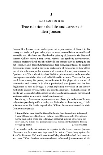 Cambridge Companion to Ben Jonson