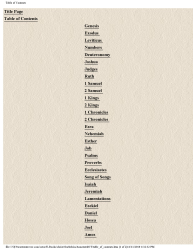 The Annotated Bible: Old Testament