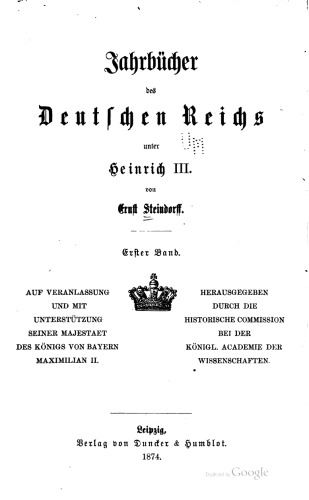 Jahrbücher des Deutschen Reichs unter Heinrich III.