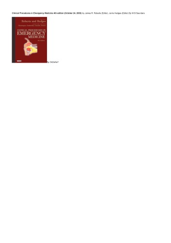 Clinical Procedures in Emergency Medicine