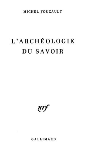 L'archéologie du savoir