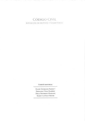 Código civil: Exposición de motivos y comentarios