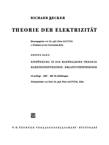 Theorie der Elektrizität