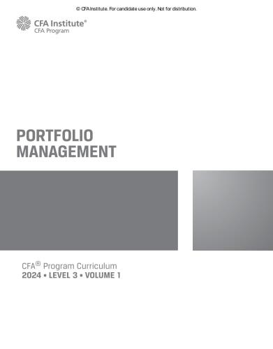 2024 CFA Level III Volumes [1-6]