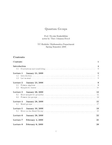 Quantum Groups
