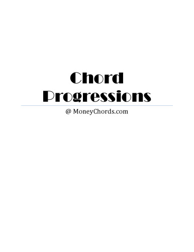 Chords Progressions.