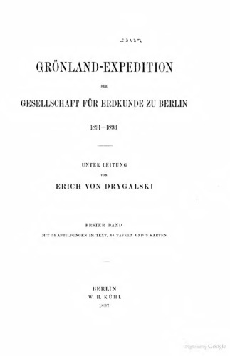 Grönland-Expedition der Gesellschaft für Erdkunde zu Berlin