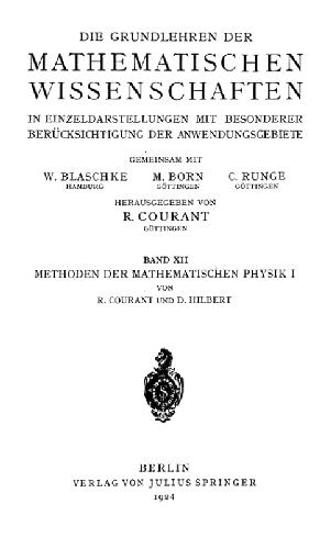 Methoden der mathematischen Physik 1