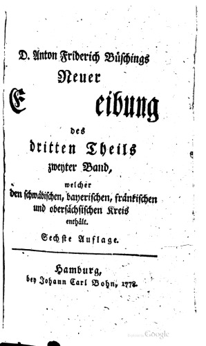 Der schwäbische, bayerische, fränkische und obersächsische Kreis