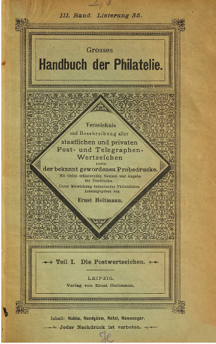 Die staatlichen Postwertzeichen
