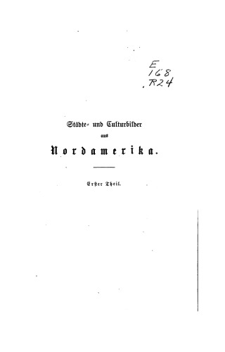 Städte- und Culturbilder [Kulturbilder] aus Nordamerika