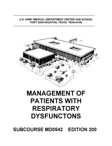 Management of Patients with Respiratory Dysfunctions MD0542
