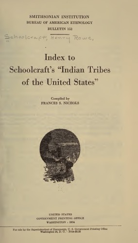 Index to Schoolcraft's "Indian Tribes of the United States"