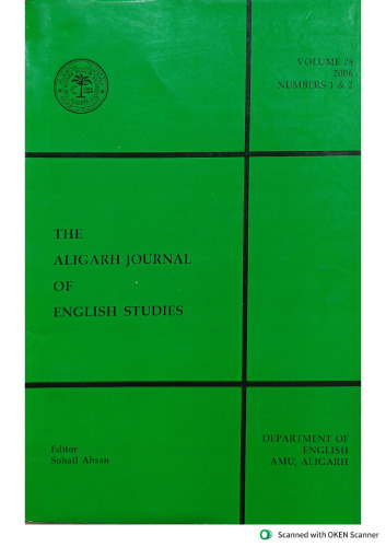 The Aligarh Journal of English Studies