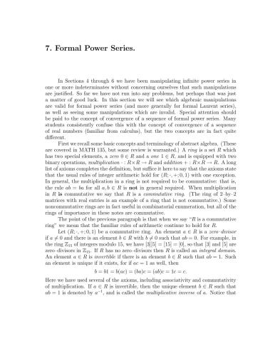 Algebraic Combinatorial Enumeration [Lecture notes]