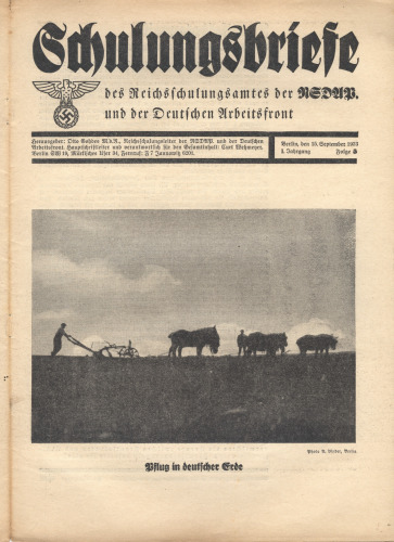 NSDAP Schulungsbrief 1933_05