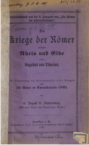 Die Kriege der Römer zwischen Rhein und Elbe unter Augustus und Tiberius