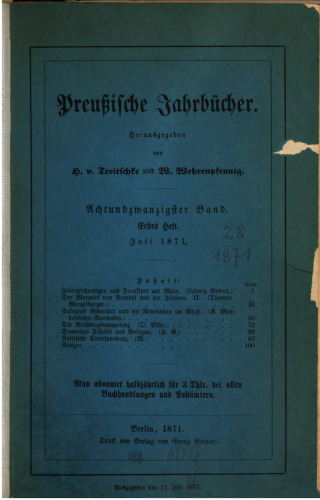 Preußische Jahrbücher