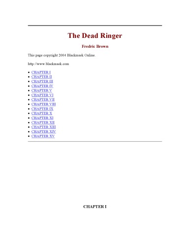 The Dead Ringer