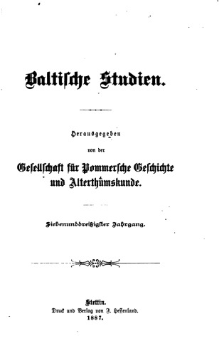 Baltische Studien