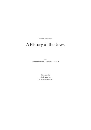 A History of the Jews