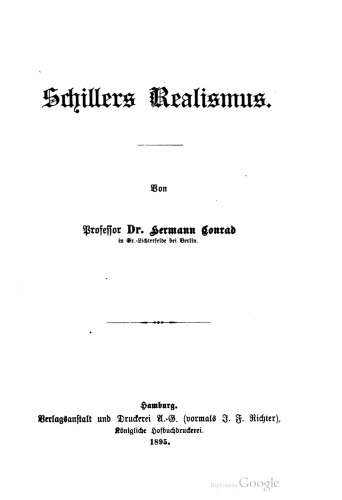 Schillers Realismus
