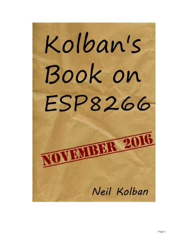 Kolban's Book on the ESP32 & ESP8266