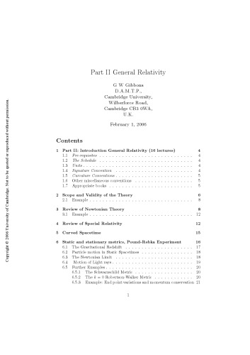 General Relativity