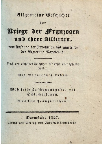 Die Feldzüge in Frankreich, in den Jahren 1814 und 1815