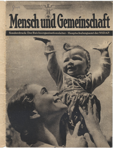 NSDAP Schulungsbrief 1942 Sonderdruck (3) „Mensch und Gemeinschaft“