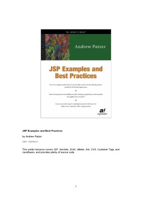 JSP Examples and Best Practices