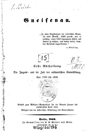 Beihefte zum Militär-Wochenblatt