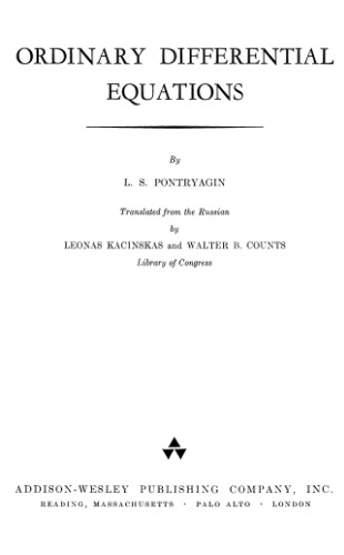 Ordinary Differential Equations