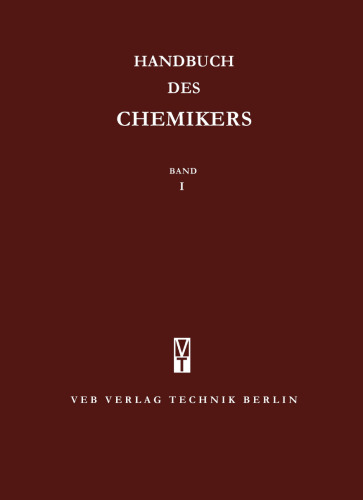 Handbuch des Chemikers - Band I