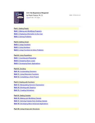C++ - No Experience Required