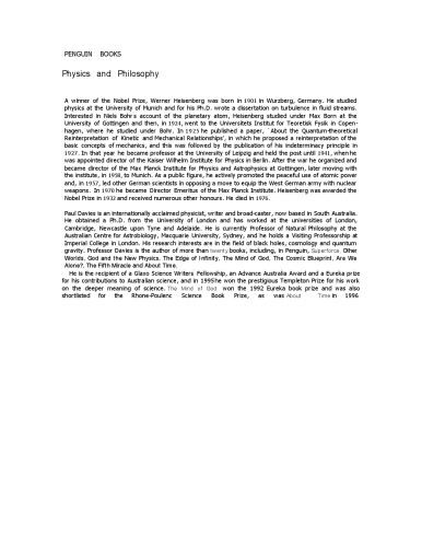 Physics and philosophy