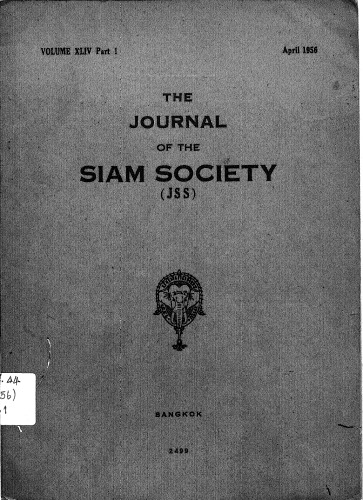 Journal of the Siam Society; 44